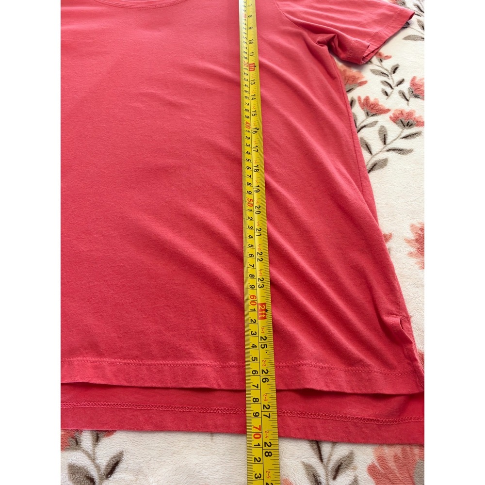 Eddie Bauer Womens Coral Pink Cotton Modal Scoop Neck T-Shirt L ELT3007S - Picture 5 of 6